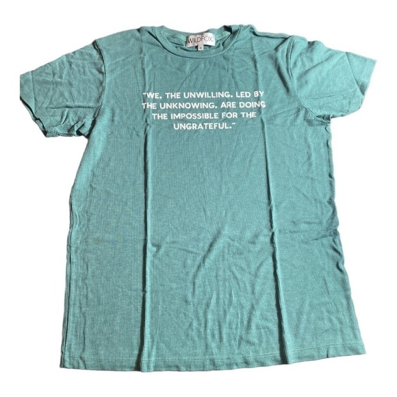 Wildfox We the Unwilling Boyfriend Tee green/white - Picture 3 of 13